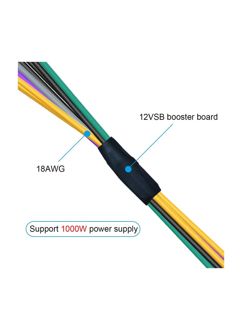 NALACAL 24 Pin to 8 Pin ATX Power Adapter Cable, ( 30cm 12-inch ) PSU Power Supply Computer Power Supply Adapter Cable Chassis Power Start line for DELL Optiplex 3020 7020 9020 Motherboards - Image 4