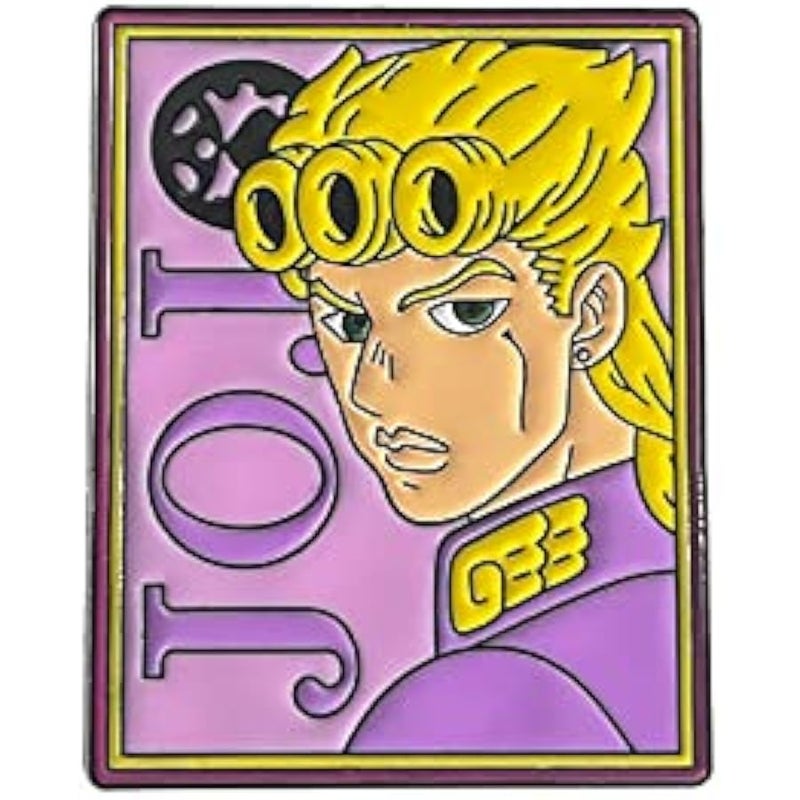 دبوس مطلي بالمينا بتصميم انيمي من جيه جيه بي ايه - اكسسوار شارة جوجوس التنكرية، بروش مرعب - ة شنطة الظهر للاطفال الاولاد والبنات والرجال والنساء - Image 1