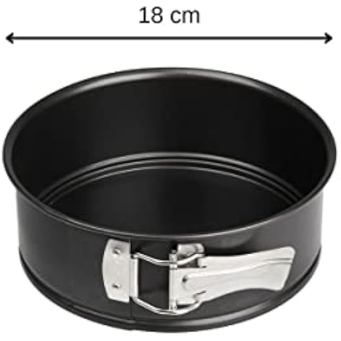 Zenker Special Mini 7683 Springform Cake Tin Diameter 18 Cm Small Baking Tin With Flat Base Made Of Sheet Steel Round Cake Tin With NonStick Coating Black Quantity 1 Piece - Image 2