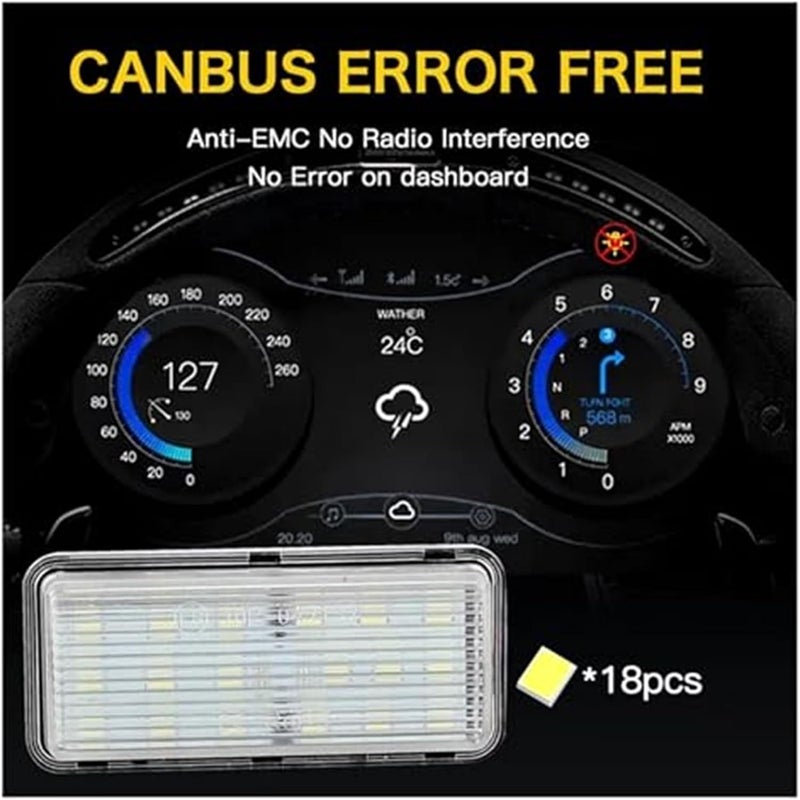 Wivplex 2Pcs 12V Canbus Car License Plate Light for Lexus - Image 4