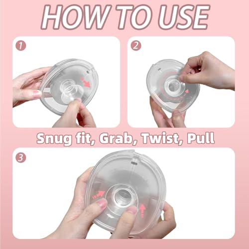 Hodaqe 5 Pcs Flange Insert for Breast Pump, 24mm Shields/Flanges Sizing Kit, Suitable for Medela Milk Pump for Breastfeeding Inserts Accessory (Size: 13/15/17/19/21mm) - Image 3