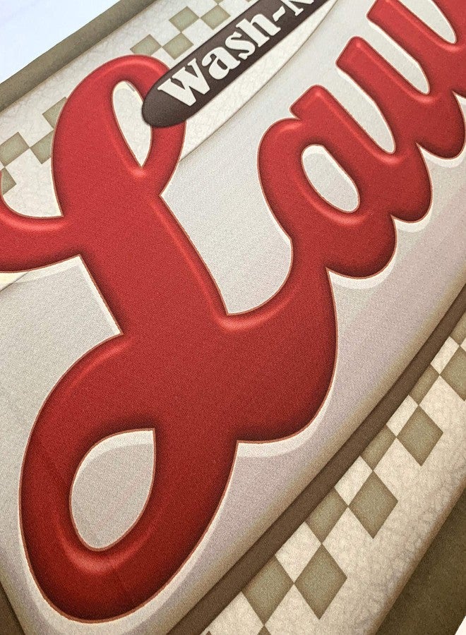 UKELER Laundry Room Rug, Laundry Room Floor Rug for Wash Room Non Skid Kitchen Floor Mat Non-Slip Rubber Area Rugs 48x20 - Image 4