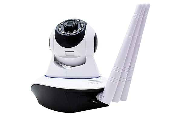 Fabbay Smarthome Bajrangi PTZ Rotation 360 WiFi Triple Antenna Camera Self Installation CCTV Cam with Live View Two Way intercom Siren Day Night Vision AI Motion Detection SD Card Recording - Image 1