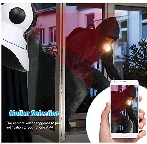 Fabbay Smarthome Bajrangi PTZ Rotation 360 WiFi Triple Antenna Camera Self Installation CCTV Cam with Live View Two Way intercom Siren Day Night Vision AI Motion Detection SD Card Recording - Image 2