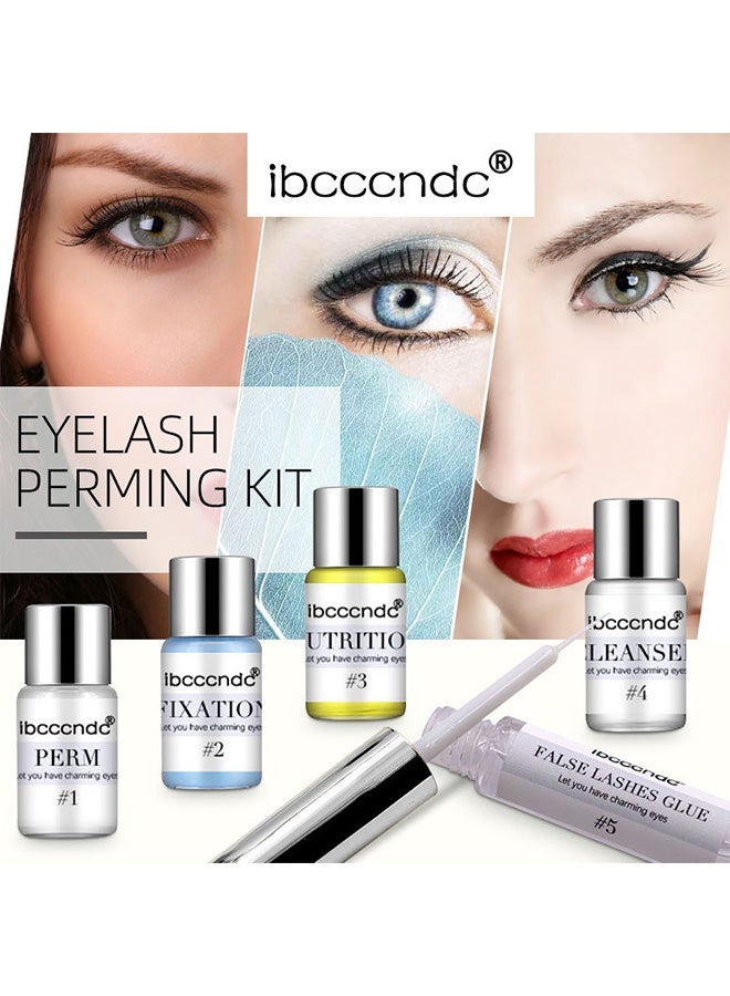 آي بي سي سي سي أن دي سي مجموعة أدوات رفع الرموش المكونة من 7 قطع مجموعة تجعيد الرموش طويلة الأمد للاستخدام المنزلي والاحترافي مجموعة رفع الرموش وموجة تجعيد آمنة شبه دائمة جودة احترافية - Image 2