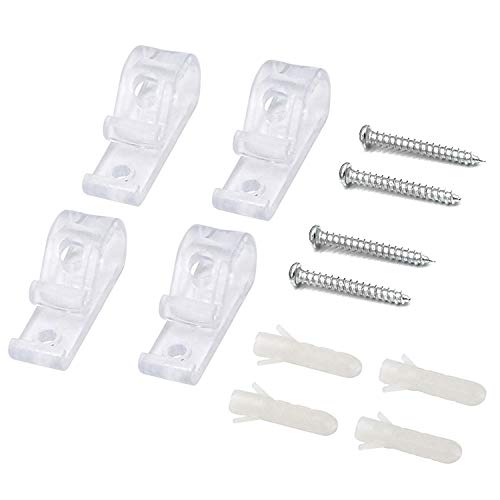 SHERY Drapery Hardware Roman Shade Safety Cord Guides Tensioner -Clear(Four) - Image 2