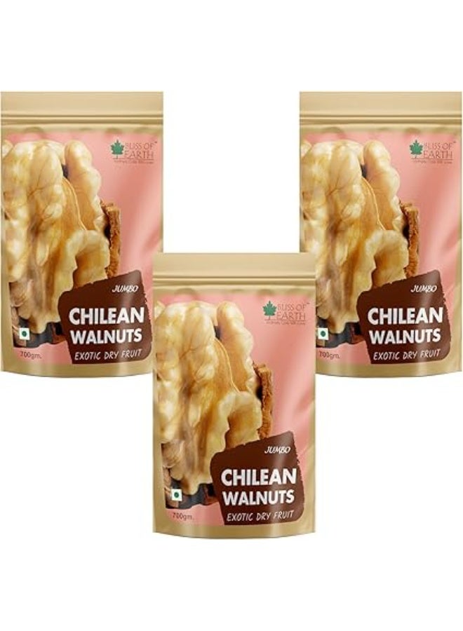 BLISS OF EARTH Jumbo Chilean Walnuts Kernels 3x200g - Image 1