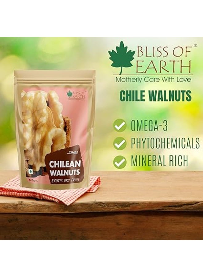 BLISS OF EARTH Jumbo Chilean Walnuts Kernels 3x200g - Image 3