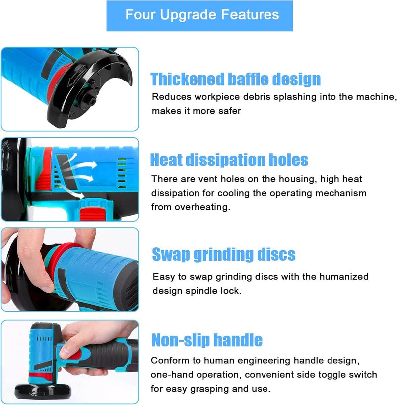 Eacam 19500Rpm Electric Grinding Tool Multifunctional Mini Grinder Handheld Cutter For Cutting Polishing Ceramic Tile Wood Stone Steel - Image 4