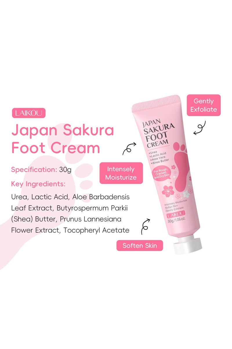 لايكو كريم القدمين ساكورا اليابانية - 30 جرام - Image 5
