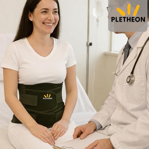 PLETHEON Post Pregnancy Waist Clincher | 3 in 1 Postpartum Belt for Women | Tummy Control Abdominal Binder | Back Support, Belly Compression | Slimming Shapewear Corset for Recovery (3 in 1 PPB-GREEN) - Image 2