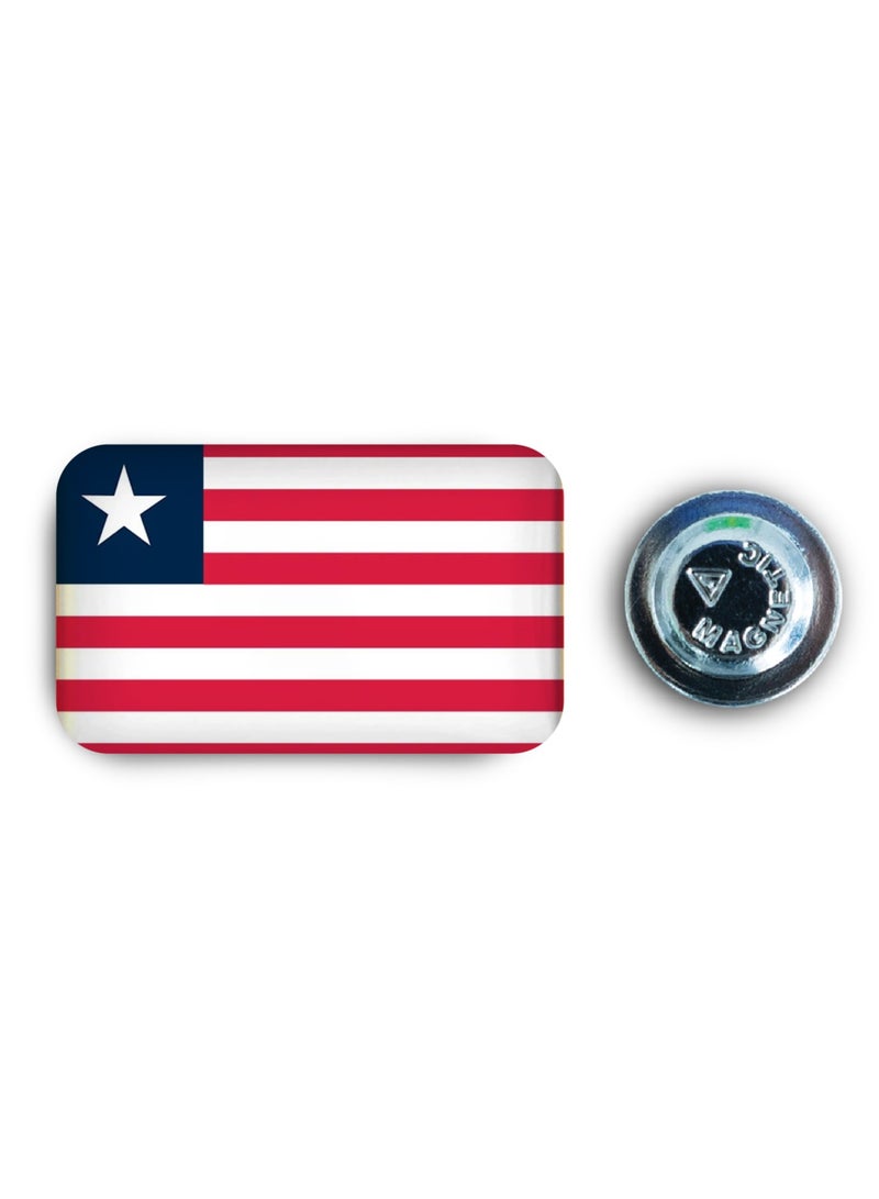 971ميديا شارة مغناطيسية بتصميم علم ليبيريا - Image 1