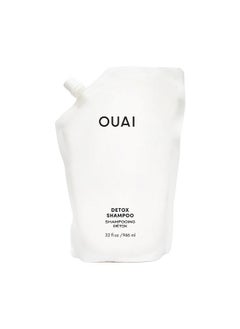 Ouai Detox Shampoo Refill - Clarifying Shampoo For Build Up, Dirt, Oil, Product And Hard Water - Apple Cider Vinegar & Keratin For Clean, Refreshed Hair - Sulfate-Free Hair Care (32 Oz) 