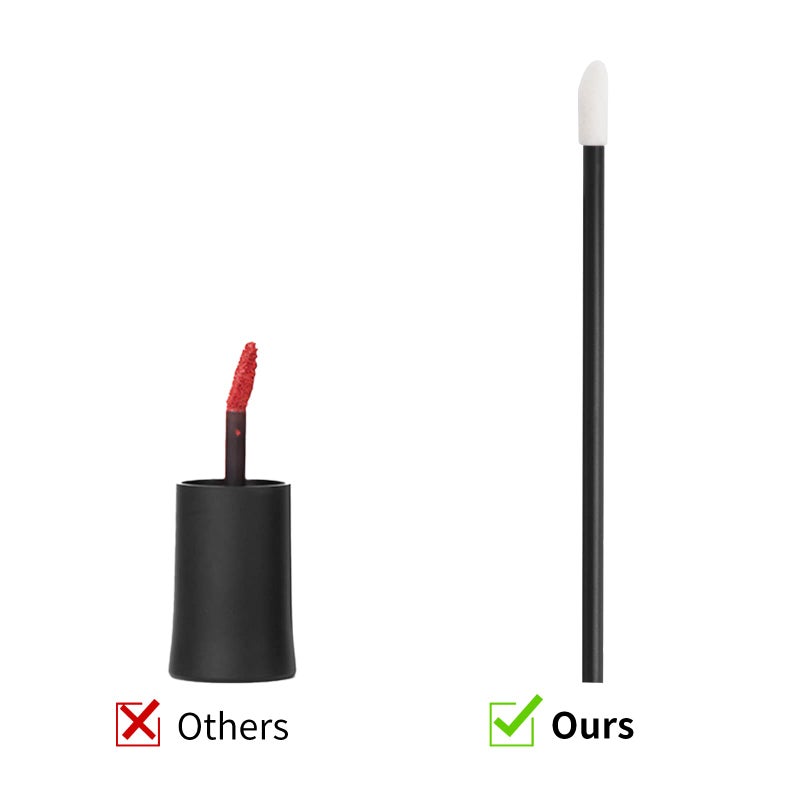 ChefBee 200PCS Lip Gloss Applicators Disposable, Lint Free Lip Brush Lipstick Applicator Wands, Beauty Tool Kits Black - Image 4