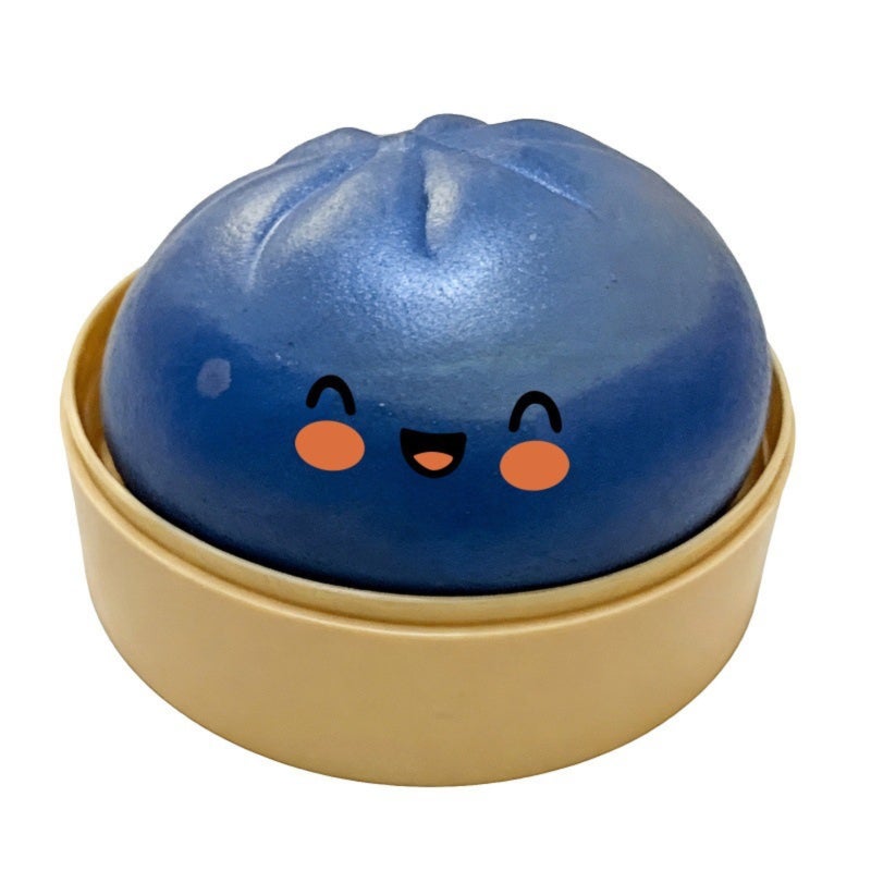 Giant Glitter Dumpling 10CM Soft TPR Rubber - Cute Rainbow Design Squishy for Anxiety and Stress Relief - Image 1