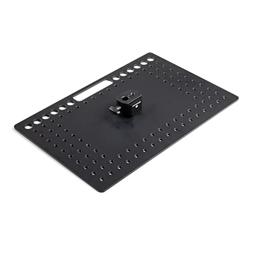 Manfrotto TetherGear Laptop Deck 48 mm Thick Lightweight Aluminium Laptop Mount 46 cm x 31 cm Cheese Plate Style AntiSlip Mounting Hardware and Cable Management MLTSA4301B - Image 3