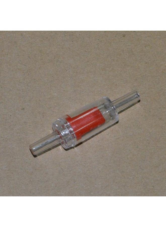 yongsheng 10PCS Aquarium Air Pump Check Valves Plastic One Way Non-Return Check Valve for Fish Tank   One Way Air Valve Red Clear Plastic-4mm  - Image 1