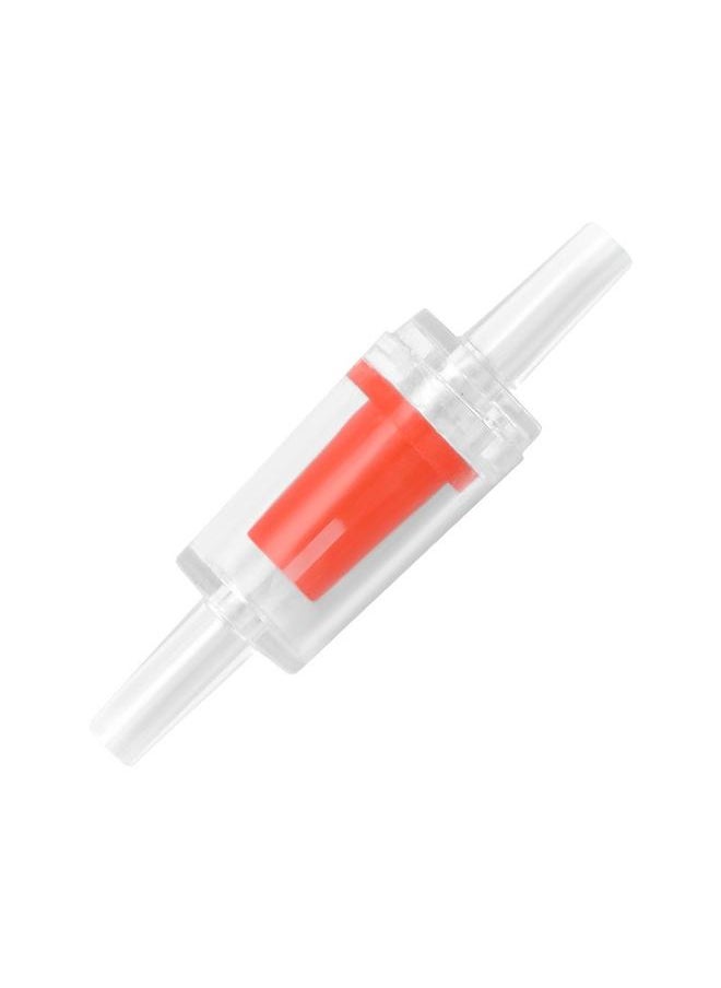 yongsheng 10PCS Aquarium Air Pump Check Valves Plastic One Way Non-Return Check Valve for Fish Tank   One Way Air Valve Red Clear Plastic-4mm  - Image 2