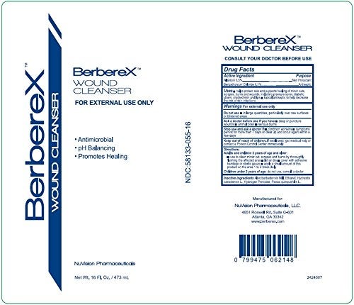 BerbereX Antimicrobial Wound Cleanser for Cuts Scrapes Burns Incisions Wounds Wound Care First Aid Antiseptic Spray Pressure Sores Bed Sores Diabetic Ulcers Skin Wash and Rinse  16 oz - Image 2