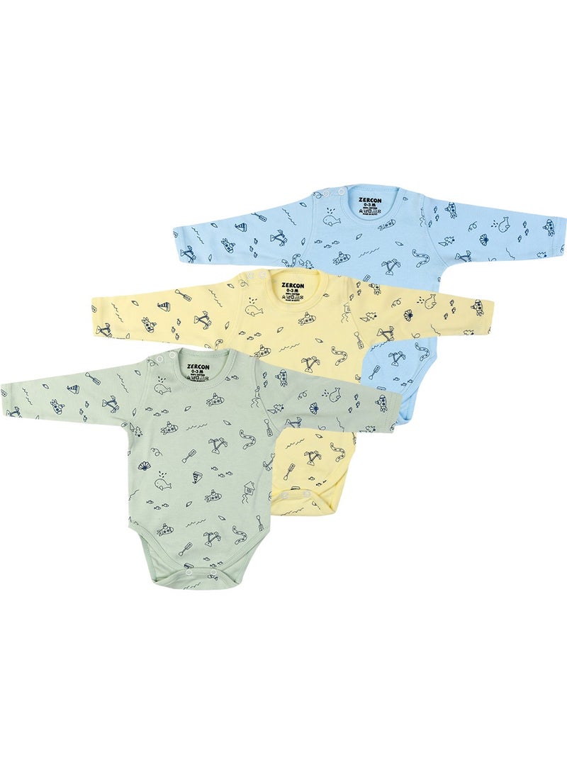Zercon Underwear Set Of 3 Bodysuits For Newborn Boys  - Image 1