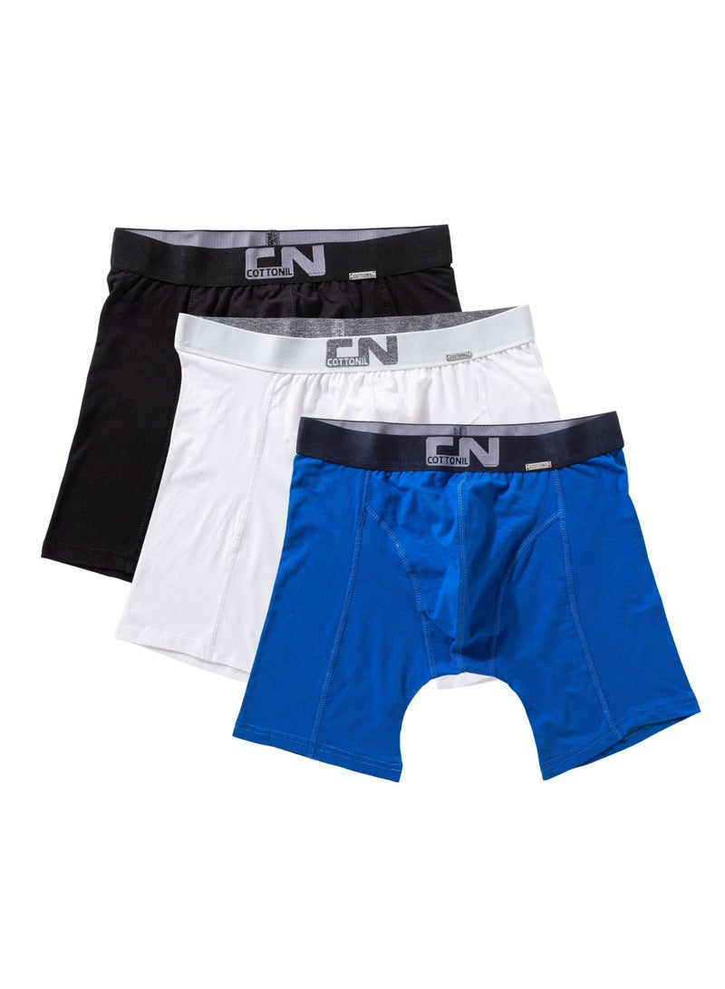 Cottonil Pack of 3 Cotton CN Long Boxer Underwear for Men - Image 1