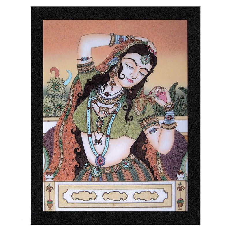 ArtX Paper Bani Thani Rajasthani Wall Art Multicolor Traditional 100 X 130 inches Set of 1