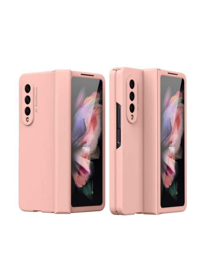 Generic Case Cover For Samsung Galaxy Z Fold 3 5G 360 Full Body Hinge Flip Phone Case Pink 