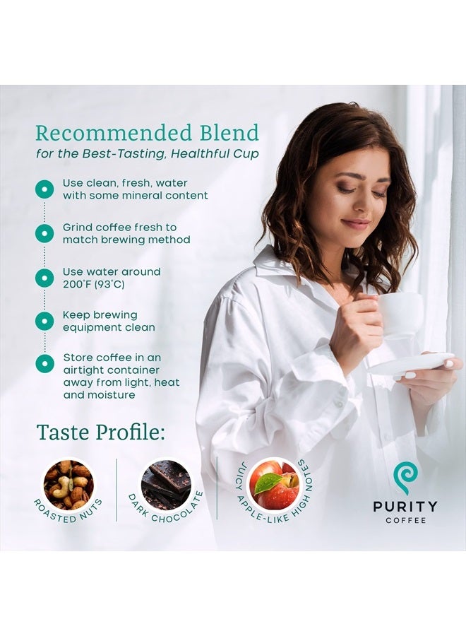 PURITY COFFEE Purity Coffee FLOW Medium Roast Organic Coffee - USDA Certified Organic Specialty Grade Arabica Whole Bean Coffee - 12 oz Bag  - Image 5