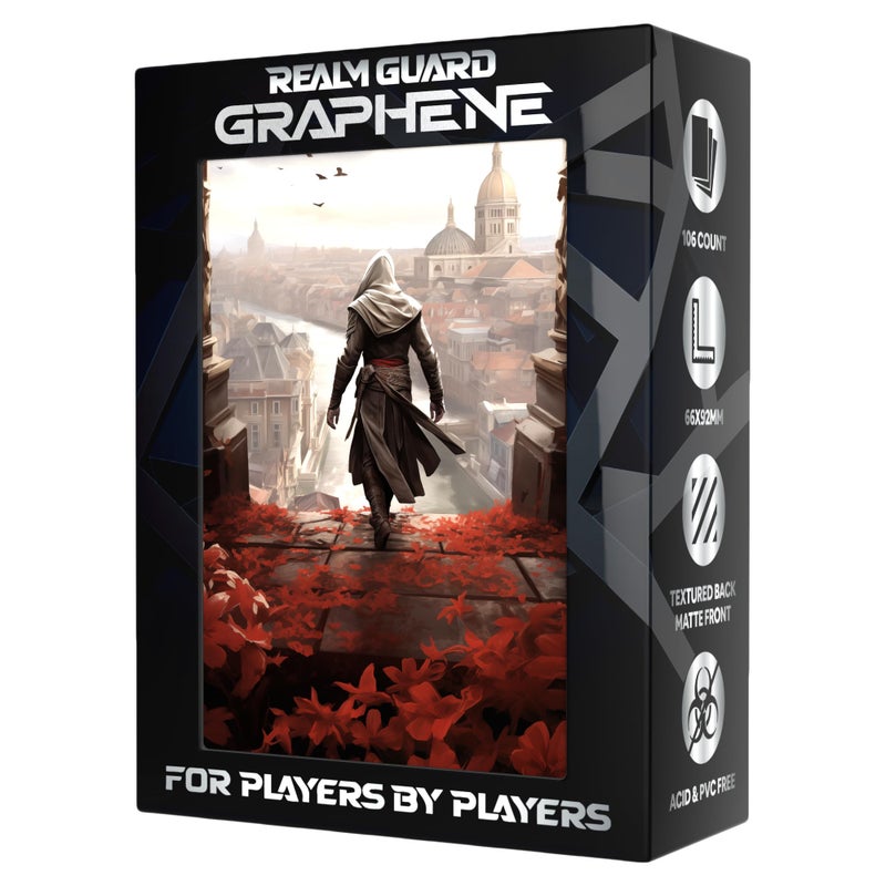 Realm Guard Graphene -100ct Textured Matte TCG/MTG Art Sleeves (Assassin) - Image 5