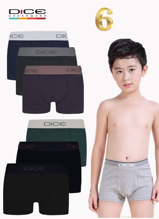 DICE Plain boys' boxer set, 6 pieces  - Image 1