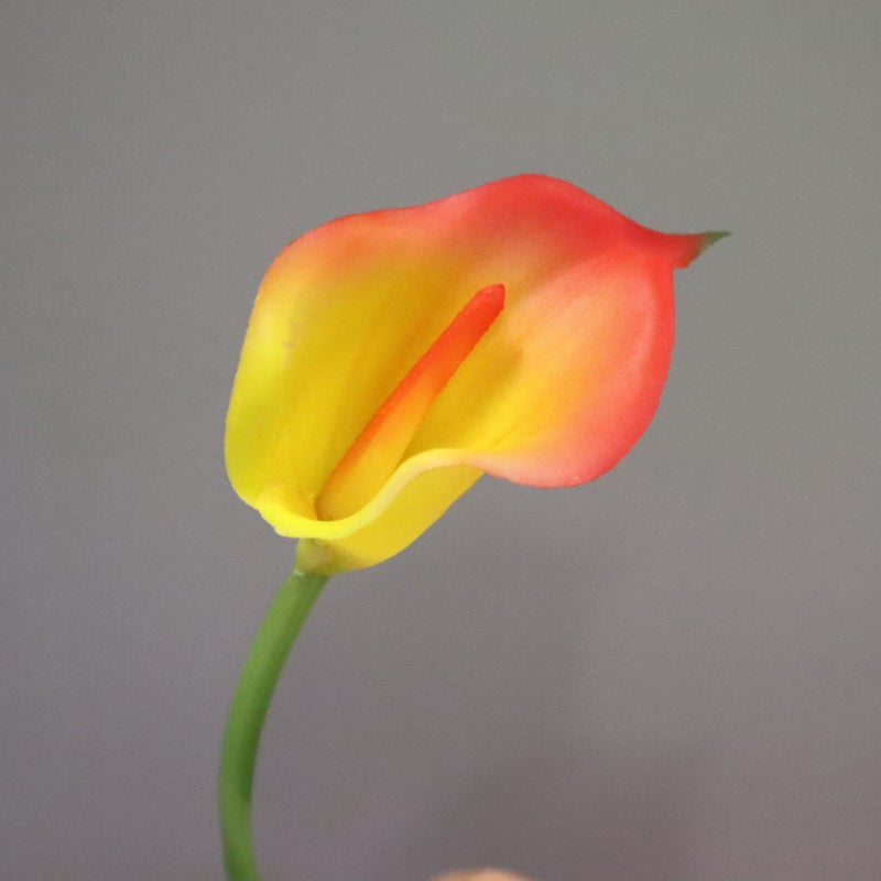Mini Silicone Calla Lily Bouquet Artificial Flowers, 9 Heads - Image 4