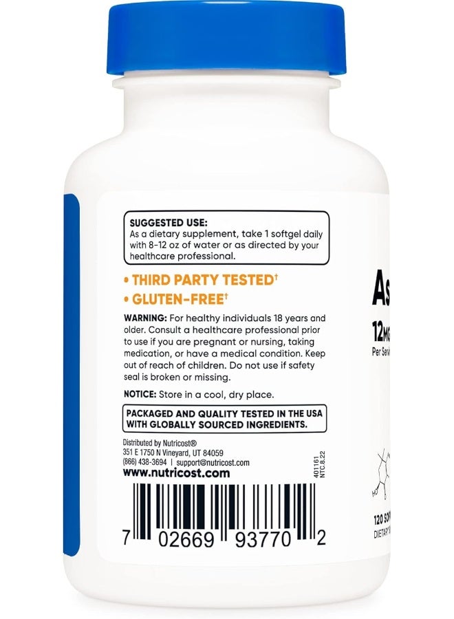 Nutricost أستازانتين 12 ملغ - Image 3