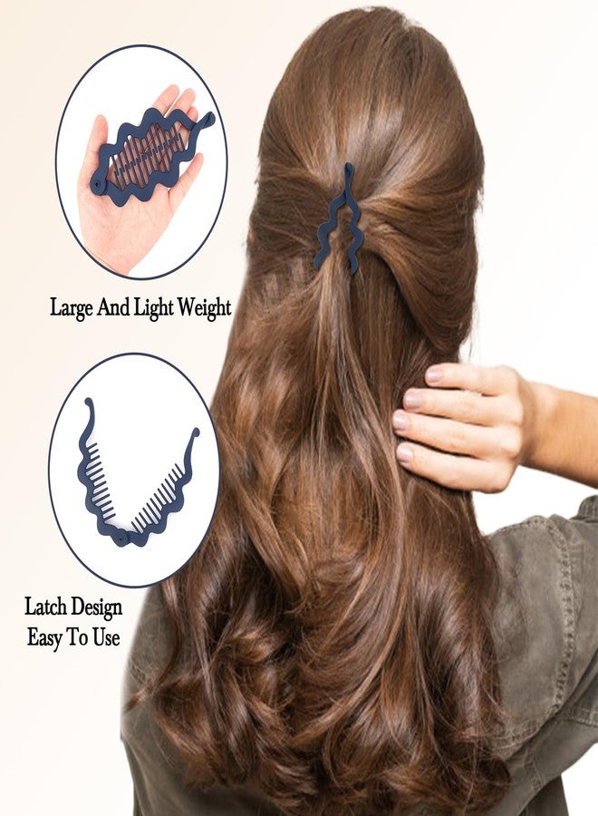 ANBALA 6PCS Large 5.5'' Banana Clips French Banana Hair Clips for Women Girls Wavy Clincher Combs for Thick Hair - Image 4