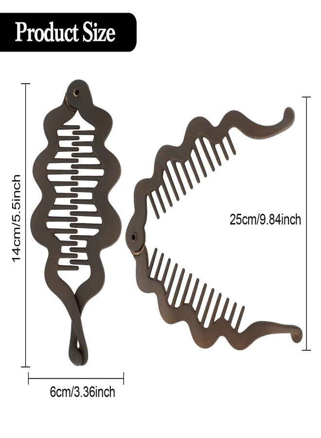 ANBALA 6PCS Large 5.5'' Banana Clips French Banana Hair Clips for Women Girls Wavy Clincher Combs for Thick Hair - Image 2