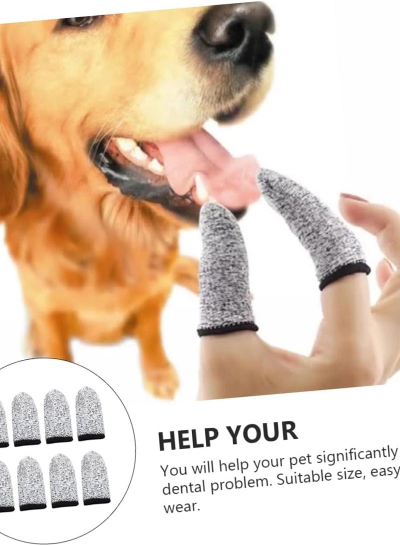 GGOOT Dog Cat Pet Toothbrush Pe 4 Pairs Pet Finger Toothbrush for Dogs Pet Teeth Cleaning Products - Image 4
