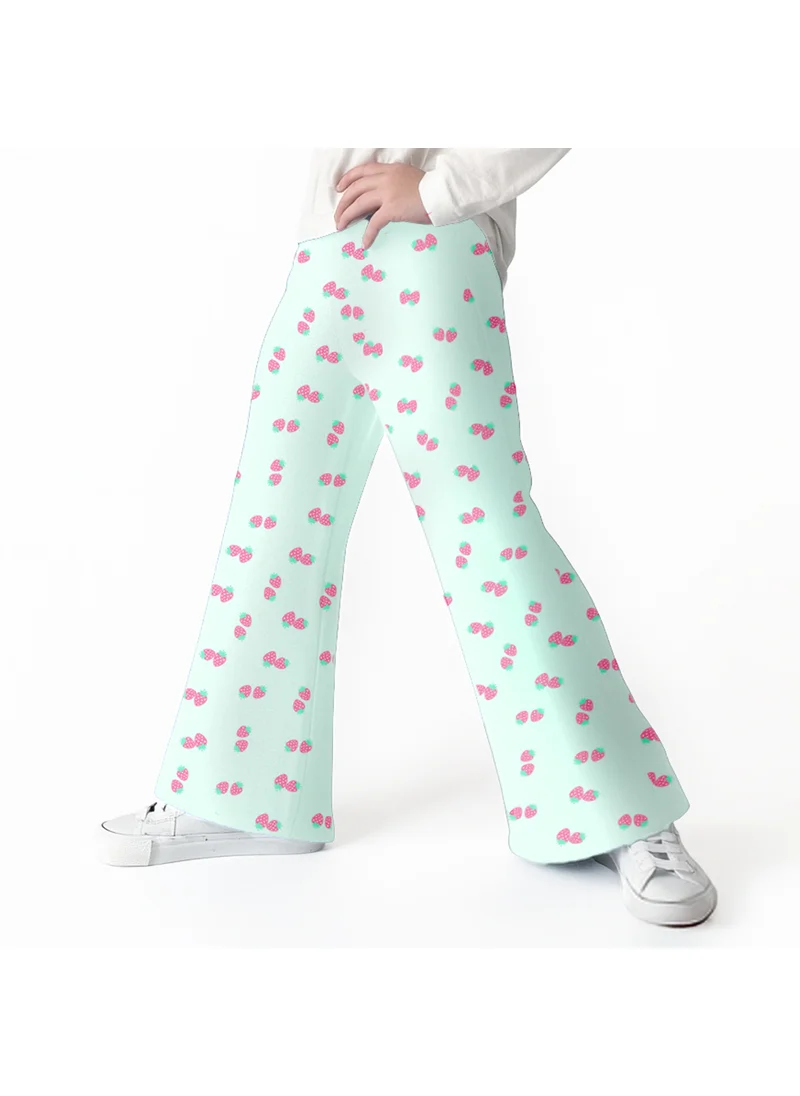 نوتيناتي Nautinati's Girls' Cotton All-over Strawberry Print Leggings