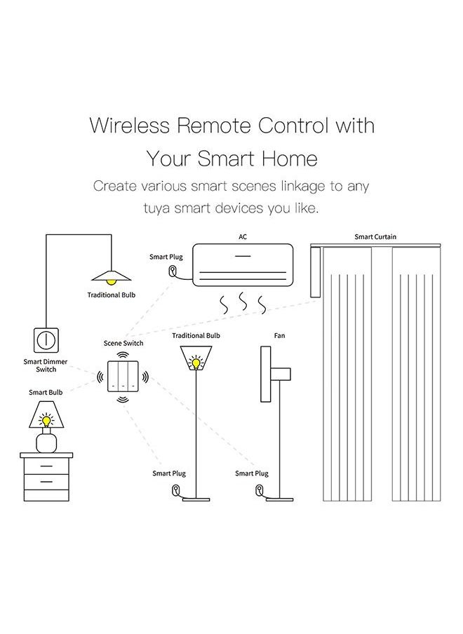 Hioyio - WiFi Smart Wall Light Switch Smart life App Wirless Remote Control Switch White - Image 1