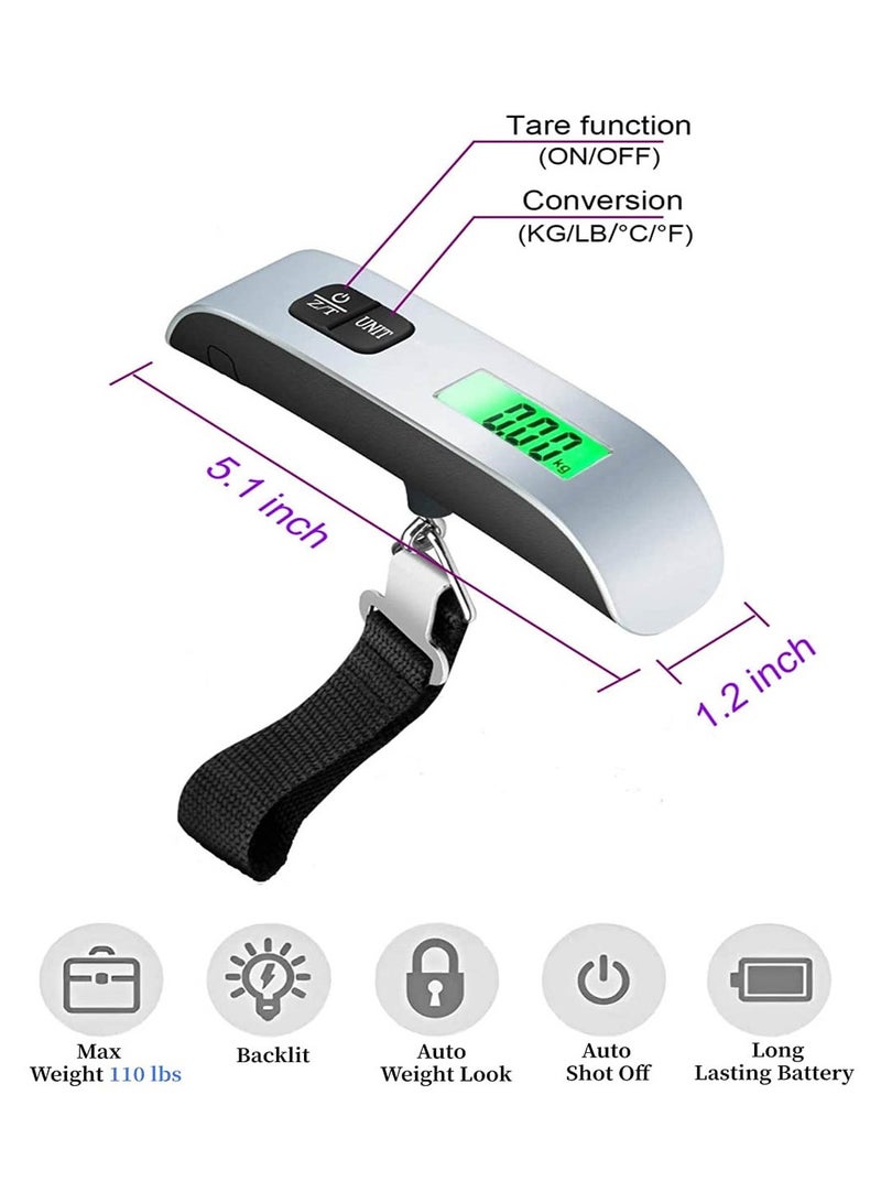Mi Techo 50Kg Portable Electronic Luggage Scale With Digital LCD Screen And Hanging Belt - Image 5