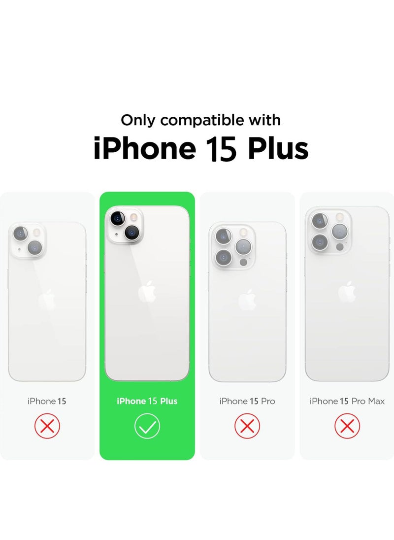Rock Pow Compatible with iPhone 15 Plus Case Liquid Silicone Case Full Body Protective Cover Shockproof Slim Phone Case Anti-Scratch Soft Microfiber Lining 6.7 inch  - Image 2