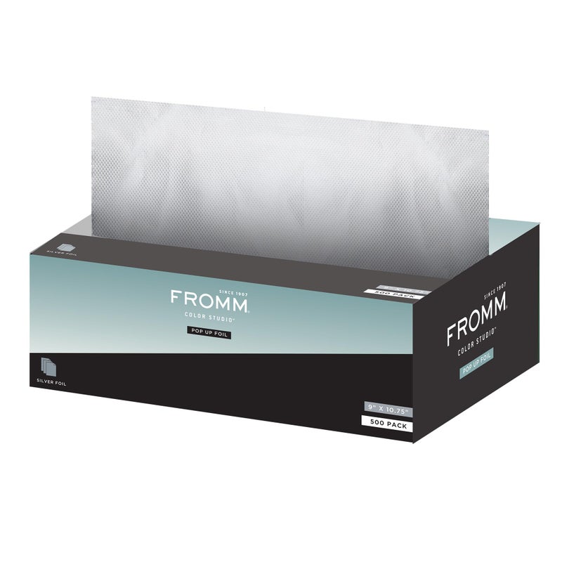 Fromm Pop Up Hair Foils Ideal for Longer Thicker Hair Types Cosmetology Supplies Hairstylist Essentials Ideal for Highlighting and Coloring Precut 9 x 1075 900 Foil Sheets