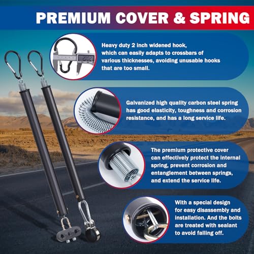 CheeMuii 12 FT Semi Truck Air Lines Kit with 2 PCS 16" Single Tender Spring Kit Gladhands with Gladhand Holder and Handles 3IN1 Red & Blue Air Hoses ABS Electric Power Line Kit for Truck Trailer - Image 5