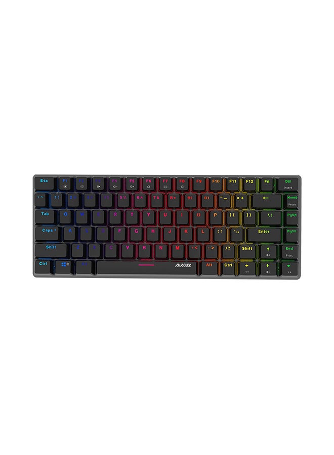 AK33 Mechanical keyboard 82 Keys USB Wired Gaming Keyboard with Backligh for Tablet Desktop Computer (RGB Backlit Blue Switch, RGB) Black - Image 3