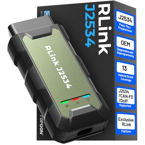 TOPDON RLink J2534 OEM Vehicle Interface Cable OEM Reprogramming and Diagnostics - Image 1