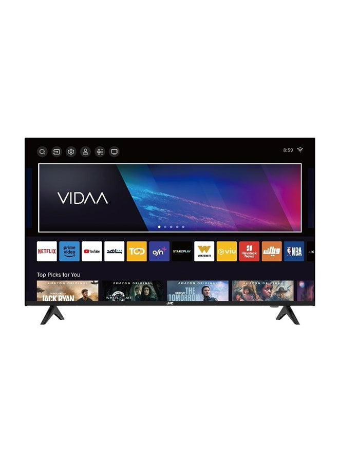 جي في سي تلفزيون ذكي 55 بوصة بدون حواف بدقة 4K UHD - موديل جديد 2024 مع ماوس هوائي صوتي وبلوتوث وصوت دولبي - Image 1