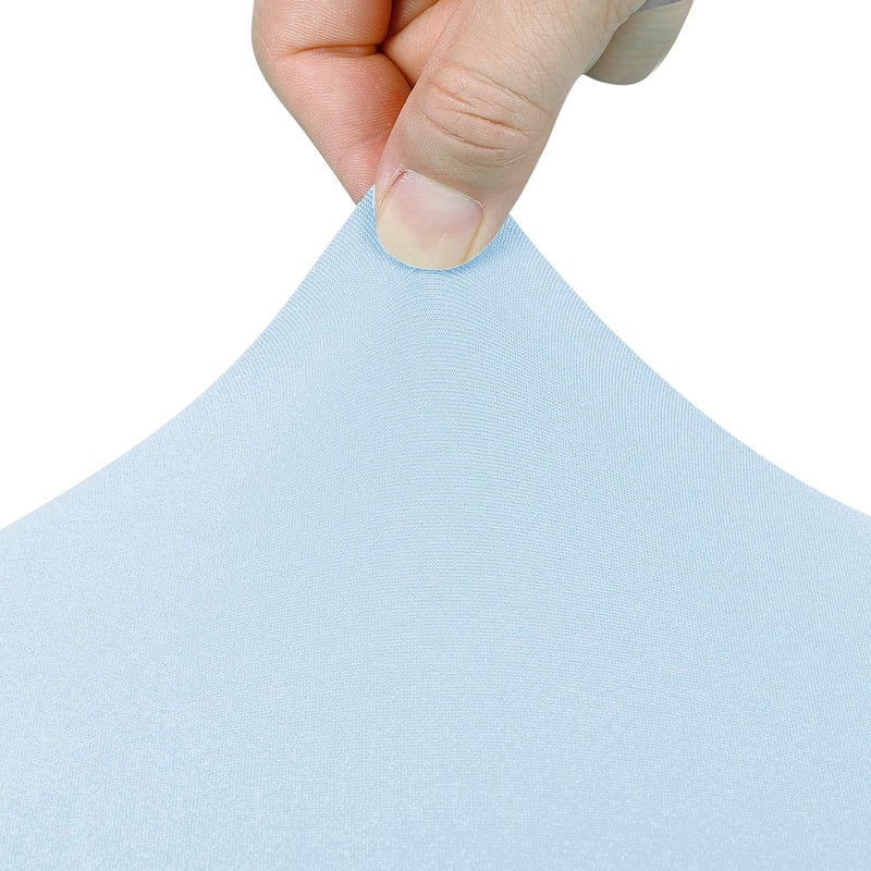 Peomeise 4FT Spandex Table Cover Rectangular Stretch Spandex Tablecloth (Blue Mist 4FT) - Image 4