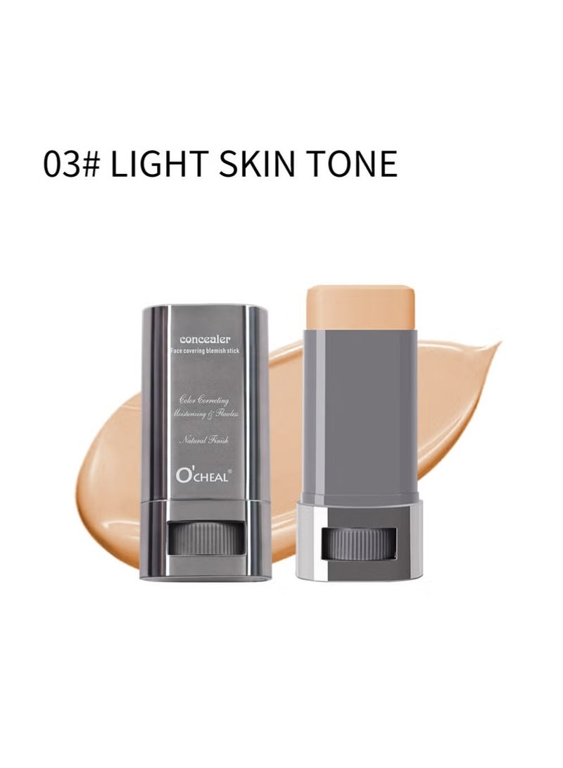 OCHEAL O'CHEAL Hydrating Concealer Stick, Full Coverage Face Makeup for All Skin Types, Moisturizing, Long Lasting, Waterproof, Brighten, Lightweight Tinted Contour Stick Foundation for Women (LIGHTSKIN TONE) - Image 1