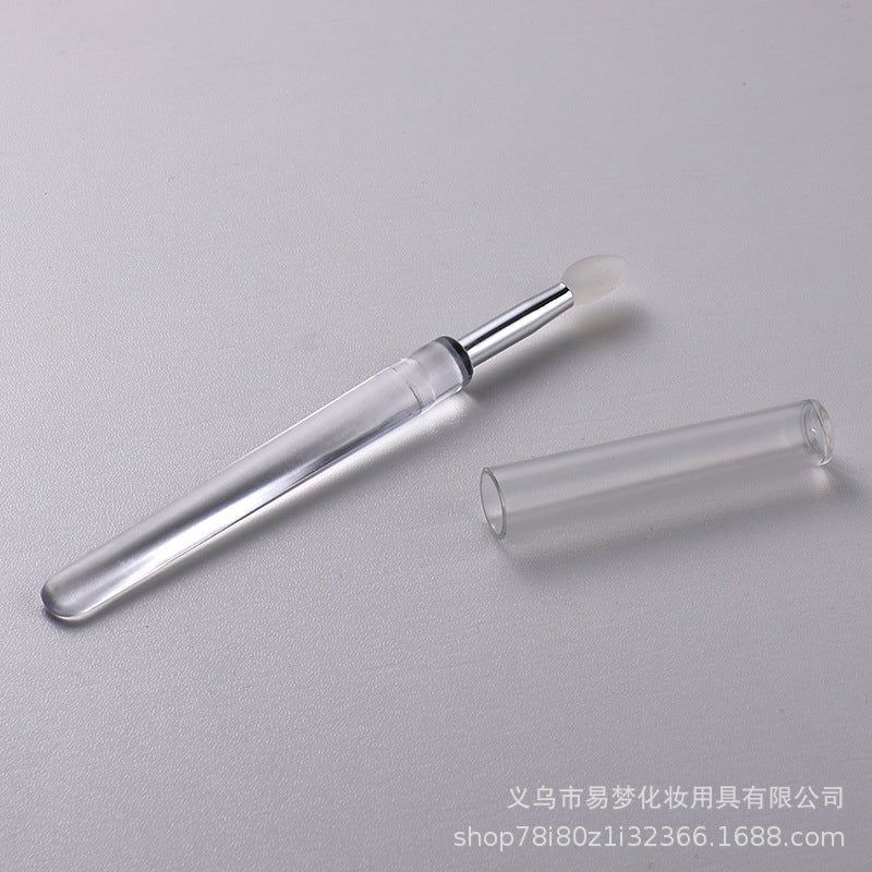 Portable Dustproof Silicone Lip Brush Painting Eye Brush Line Lipstick Brush Lipstick Brush Travel Makeup Brush - Image 1