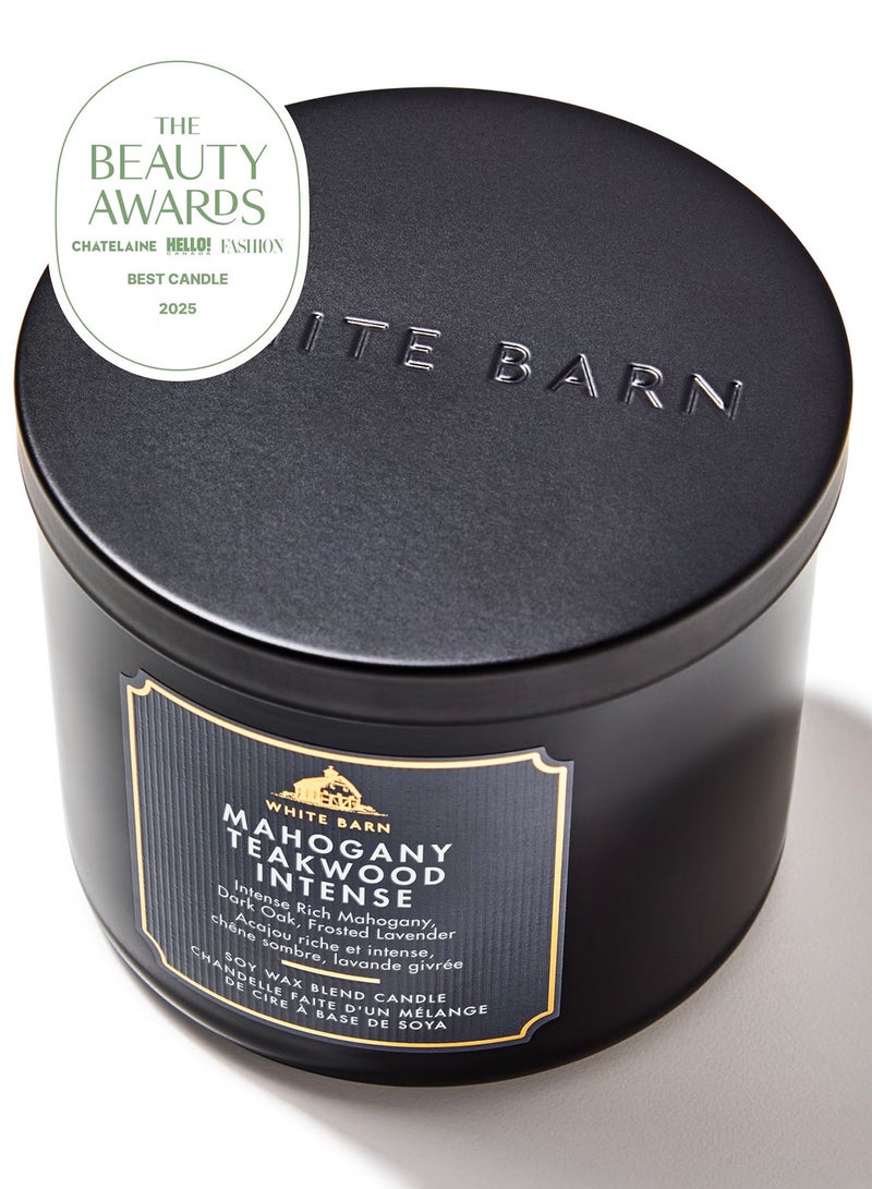 Bath & Body Works شمعة ثلاثية الفتيل من خشب الماهوجني والتك الخشبي المتطرف - Image 2