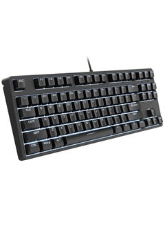 HXSJ L600 87 Keys USB-C / Type-C Wired Red Shaft Mechanical Keyboard with Cool Backlight(Black)
