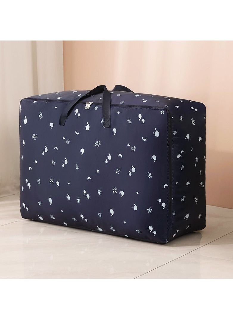 Swift 4 Pcs Large Storage Bags Waterproof Heavy Duty 600D Oxford Moving Bags, Closet Organizer Bags Ideal For Bedding, Duvets, Pillows, Laundry, Clothes or Moving home,  Navy Blue  - Image 2